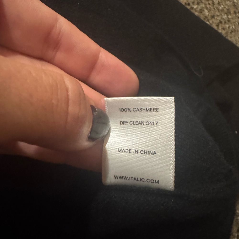 Italic Tyler 100% Cashmere Zip Hoodie - Mens L - Picture 5 of 6